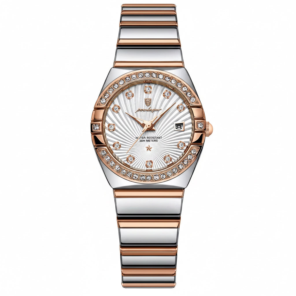 Poedagar 302 Rose Gold Plated Quartz Watch