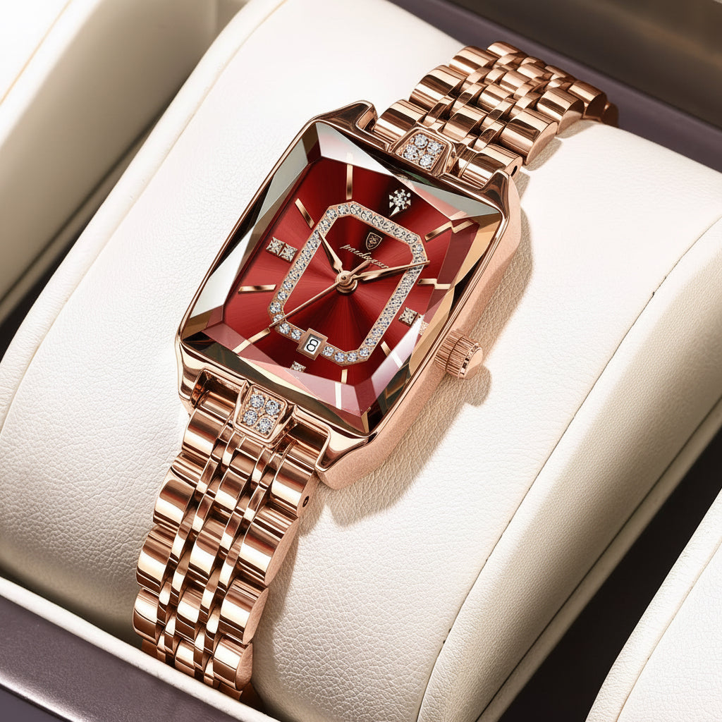 Poedagar 785 Rose Gold Stainless Steel Quartz Watch
