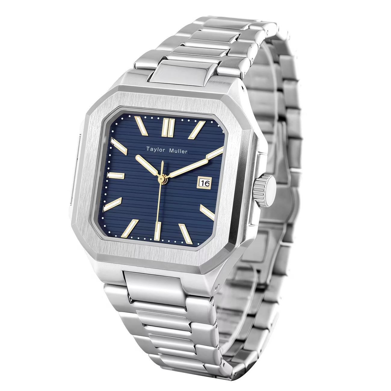Taylor Muller Blue Dial Stainless Steel